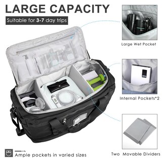 Foto 3 | Bolsa De Viaje Etronik Tactical Duffle & Weekender Para Hombre, Color Negro - Venta Internacional.