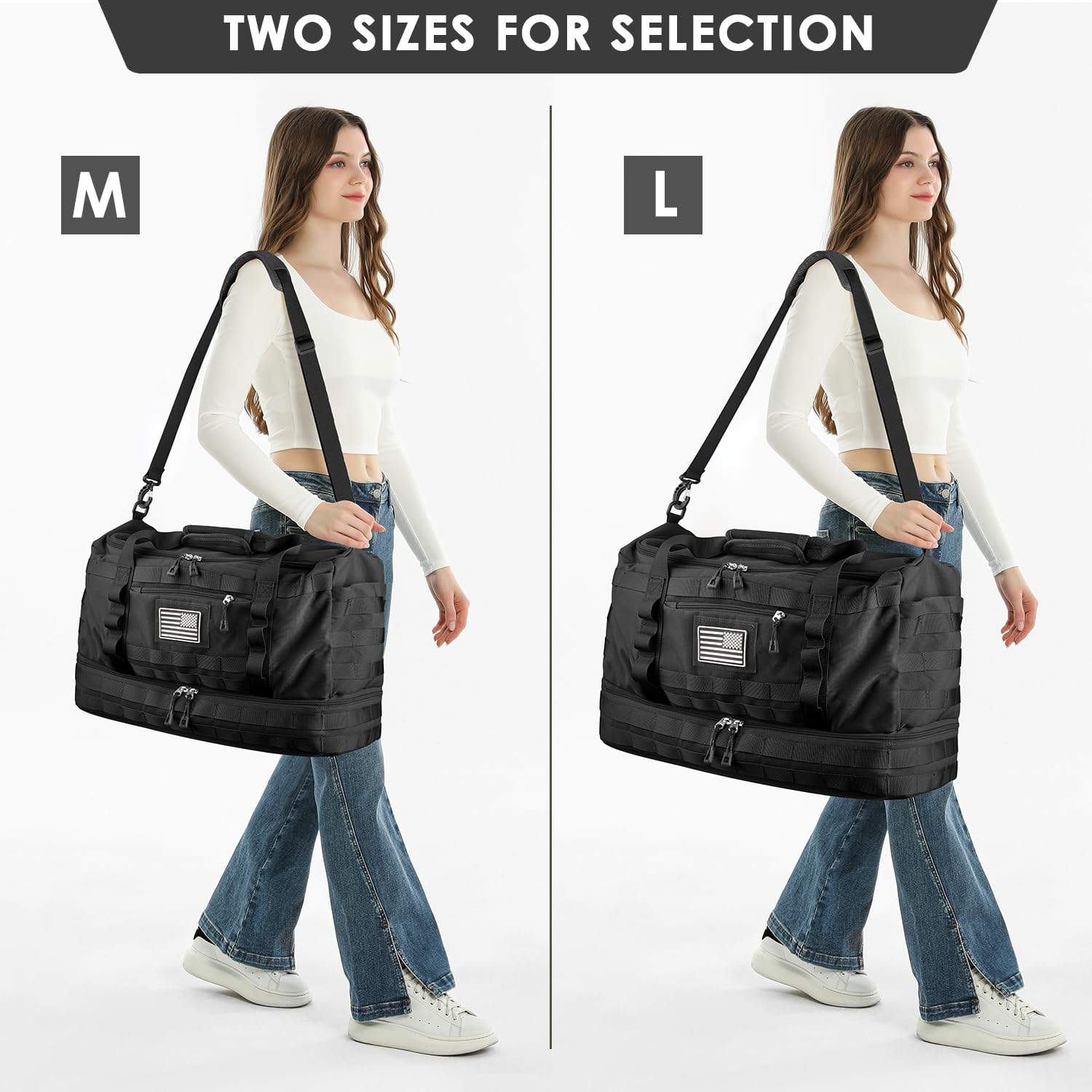Foto 7 pulgar | Bolsa De Viaje Etronik Tactical Duffle & Weekender Para Hombre, Color Negro - Venta Internacional.
