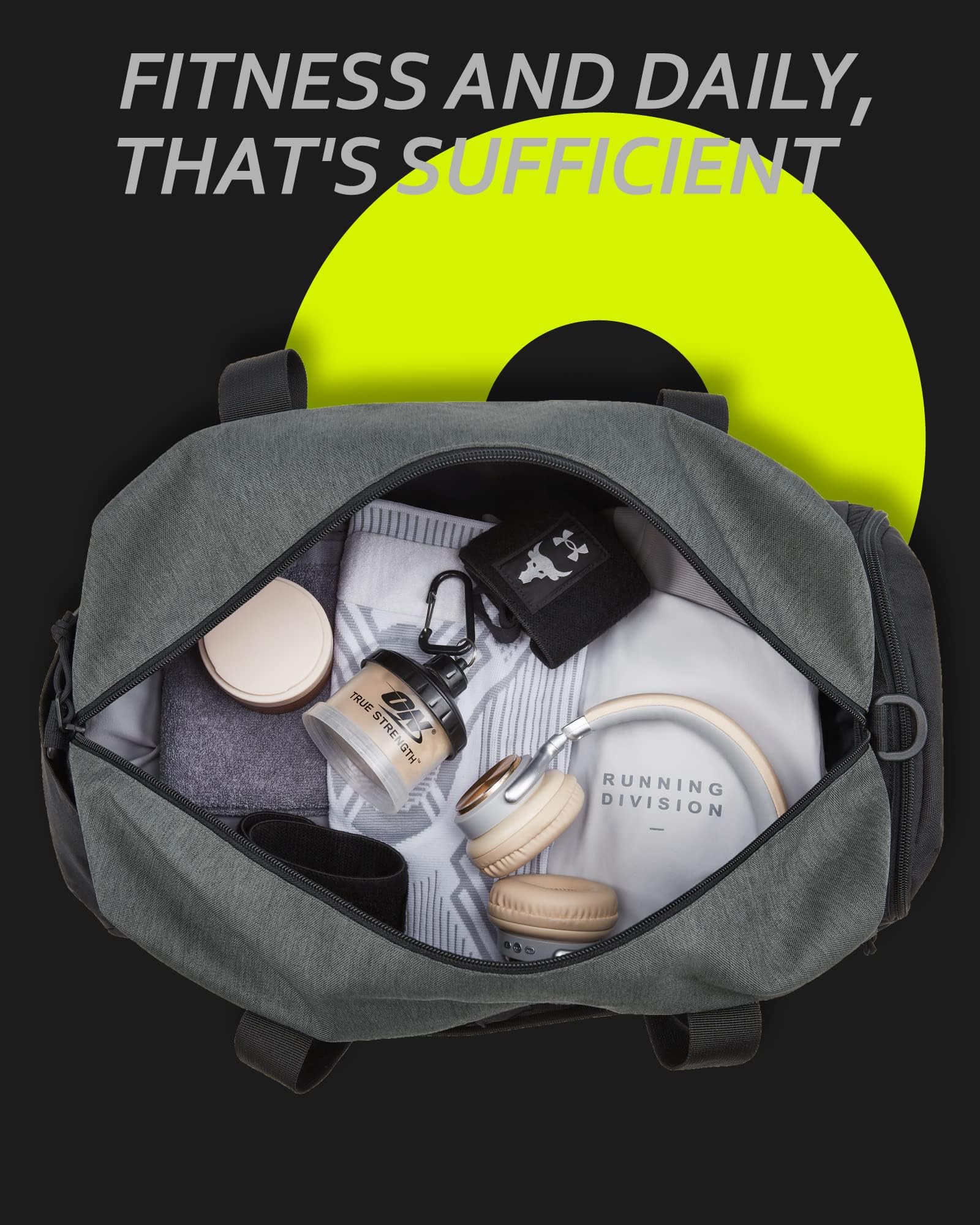 Foto 5 | Bolsa De Viaje Para Gimnasio Bagsmart, Plegable, Para Viajes De Fin De Semana, Color Negro - Venta Internacional.