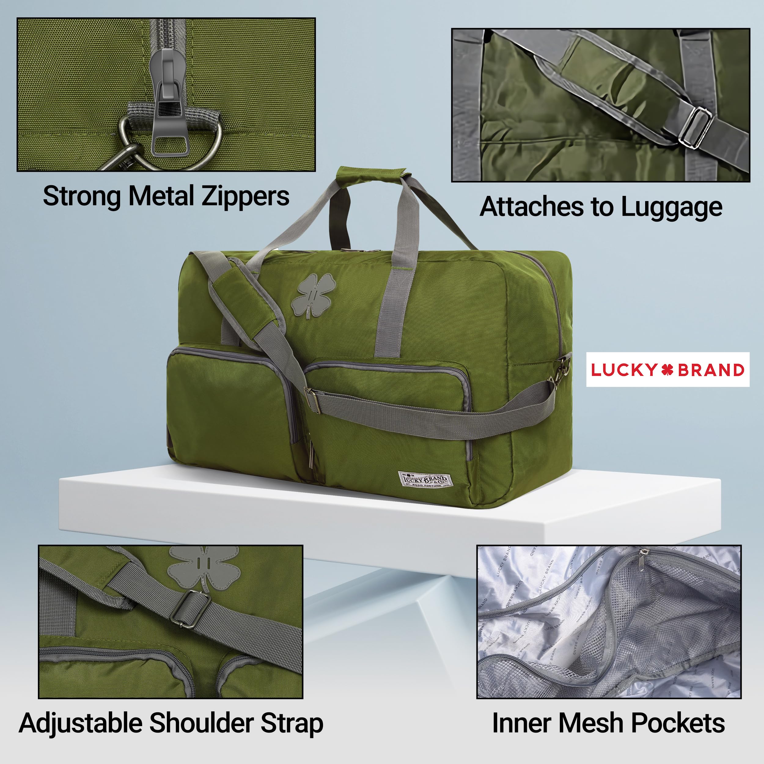 Foto 5 pulgar | Bolsa De Deporte Lucky Travel, 115 L, Plegable, Color Verde Loden - Venta Internacional.