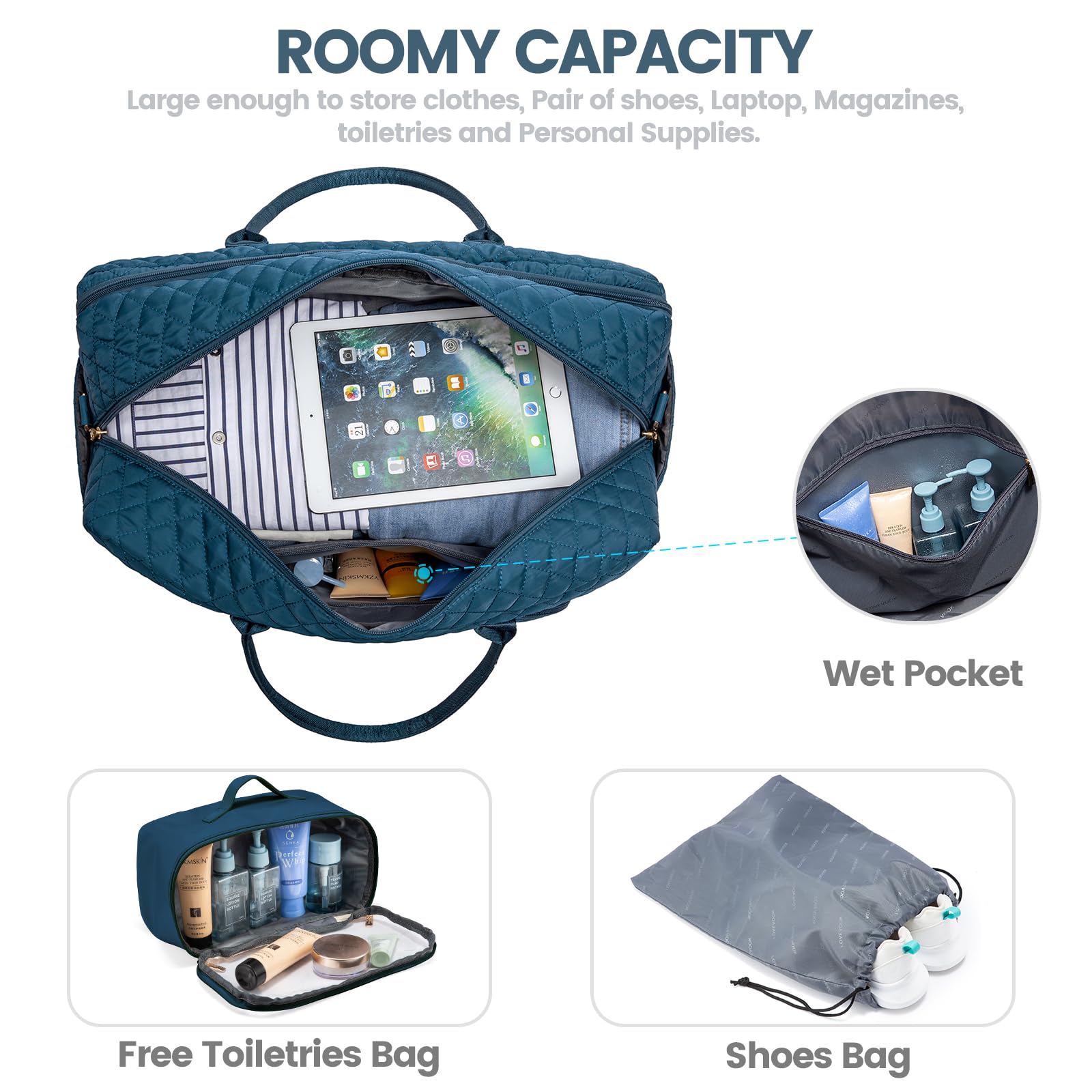 Foto 4 pulgar | Bolsa De Viaje Lovevook Weekender Para Mujer Con Portátil Comp - Venta Internacional.