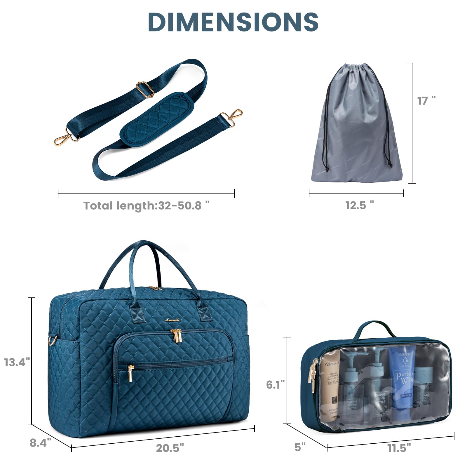 Foto 6 pulgar | Bolsa De Viaje Lovevook Weekender Para Mujer Con Portátil Comp - Venta Internacional.