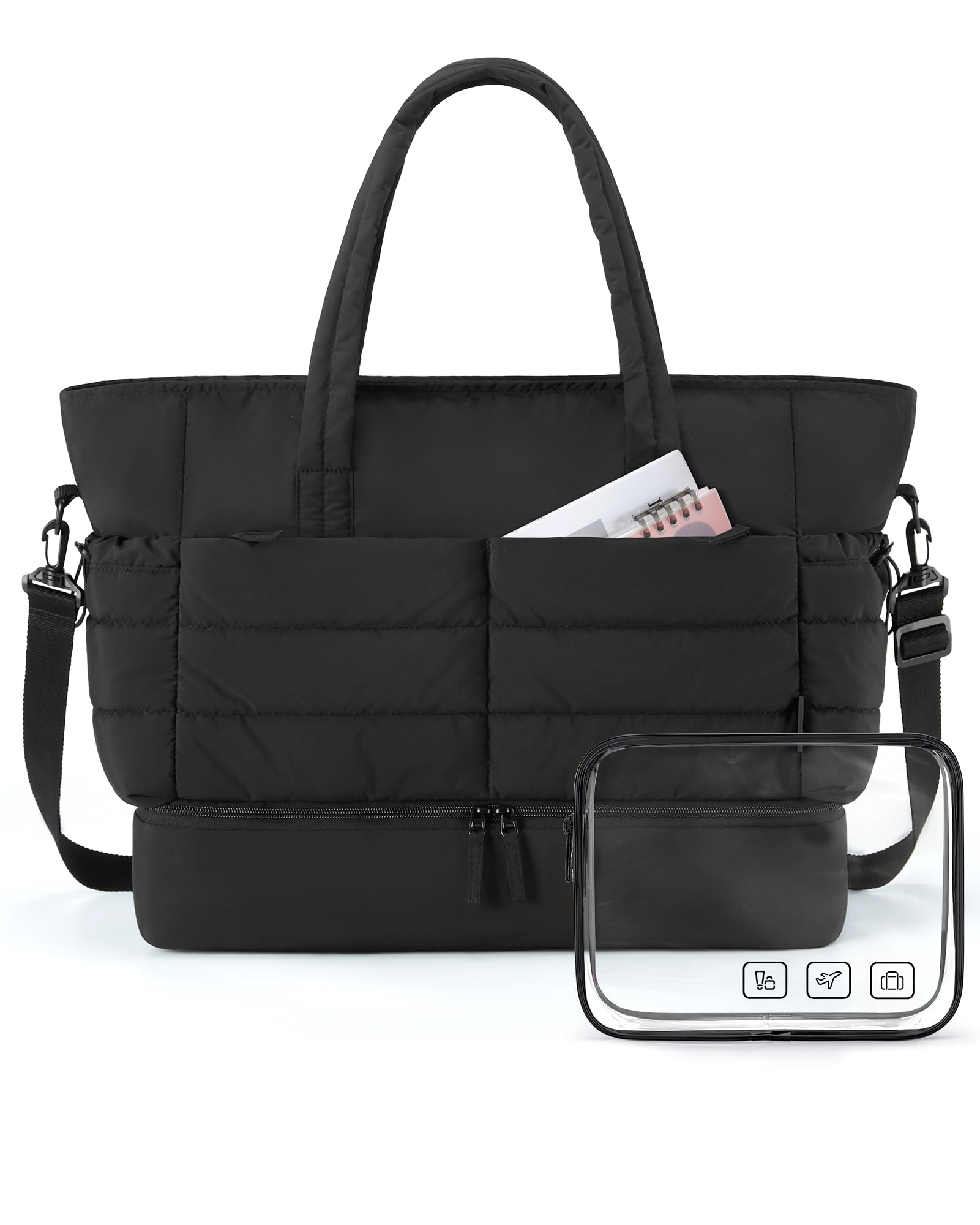 Foto 2 pulgar | Bolsa De Viaje Bagsmart Large Weekender Para Mujer, Color Negro - Venta Internacional.
