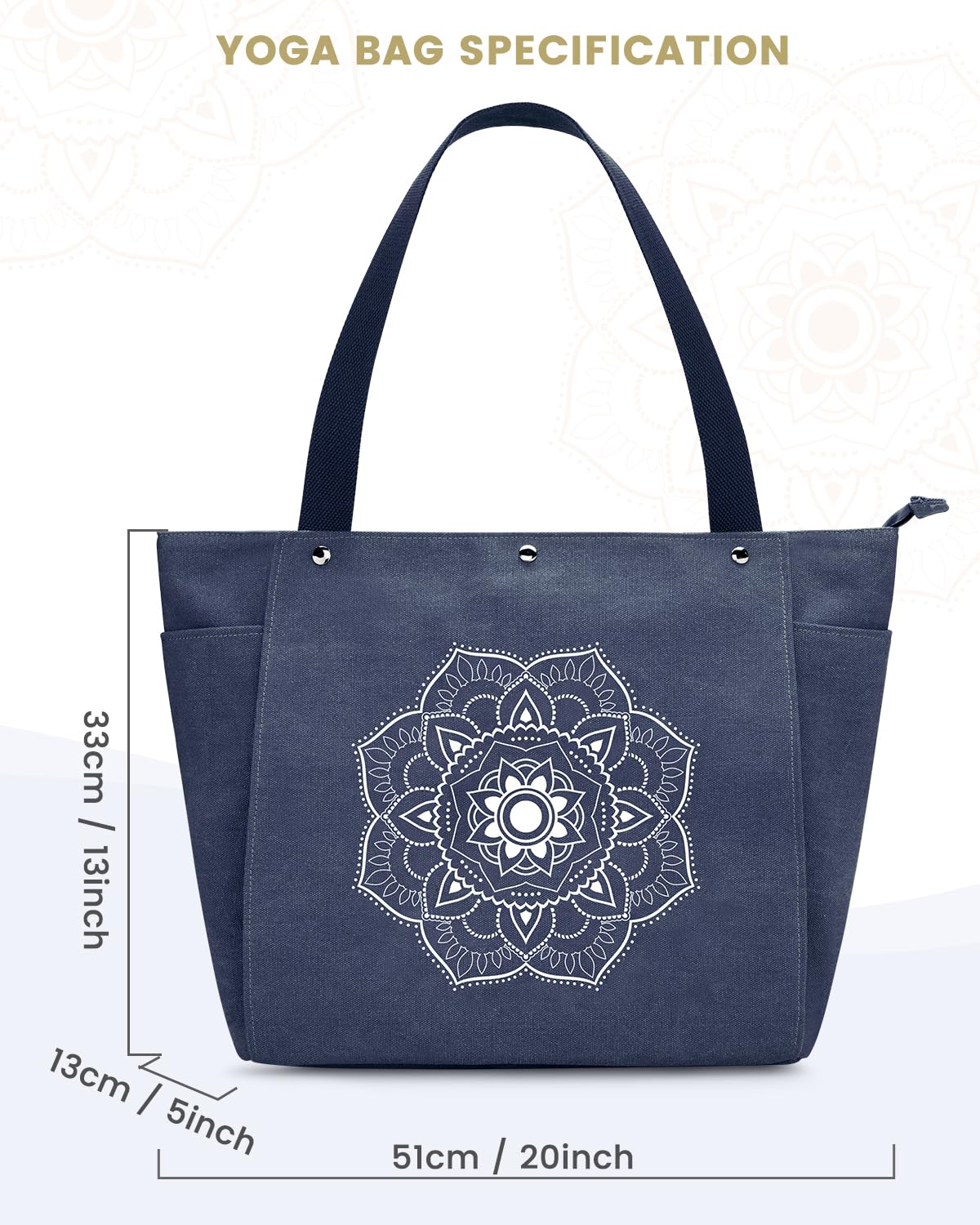Foto 6 pulgar | Bolsa Para Esterilla De Yoga Gonex Para Yoga Y Gimnasio Con Múltiples Bolsillos, Azul - Venta Internacional.