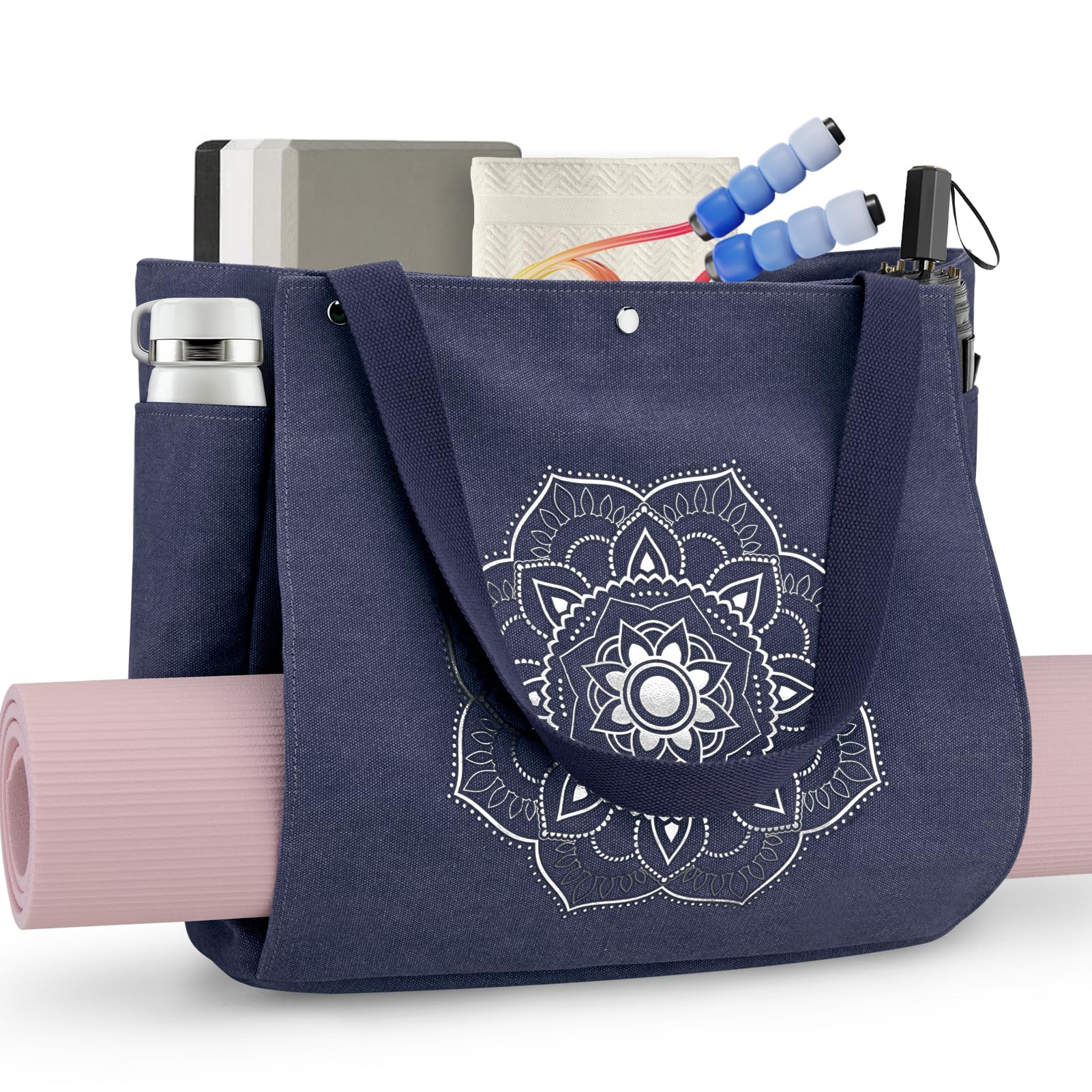 Foto 8 pulgar | Bolsa Para Esterilla De Yoga Gonex Para Yoga Y Gimnasio Con Múltiples Bolsillos, Azul - Venta Internacional.