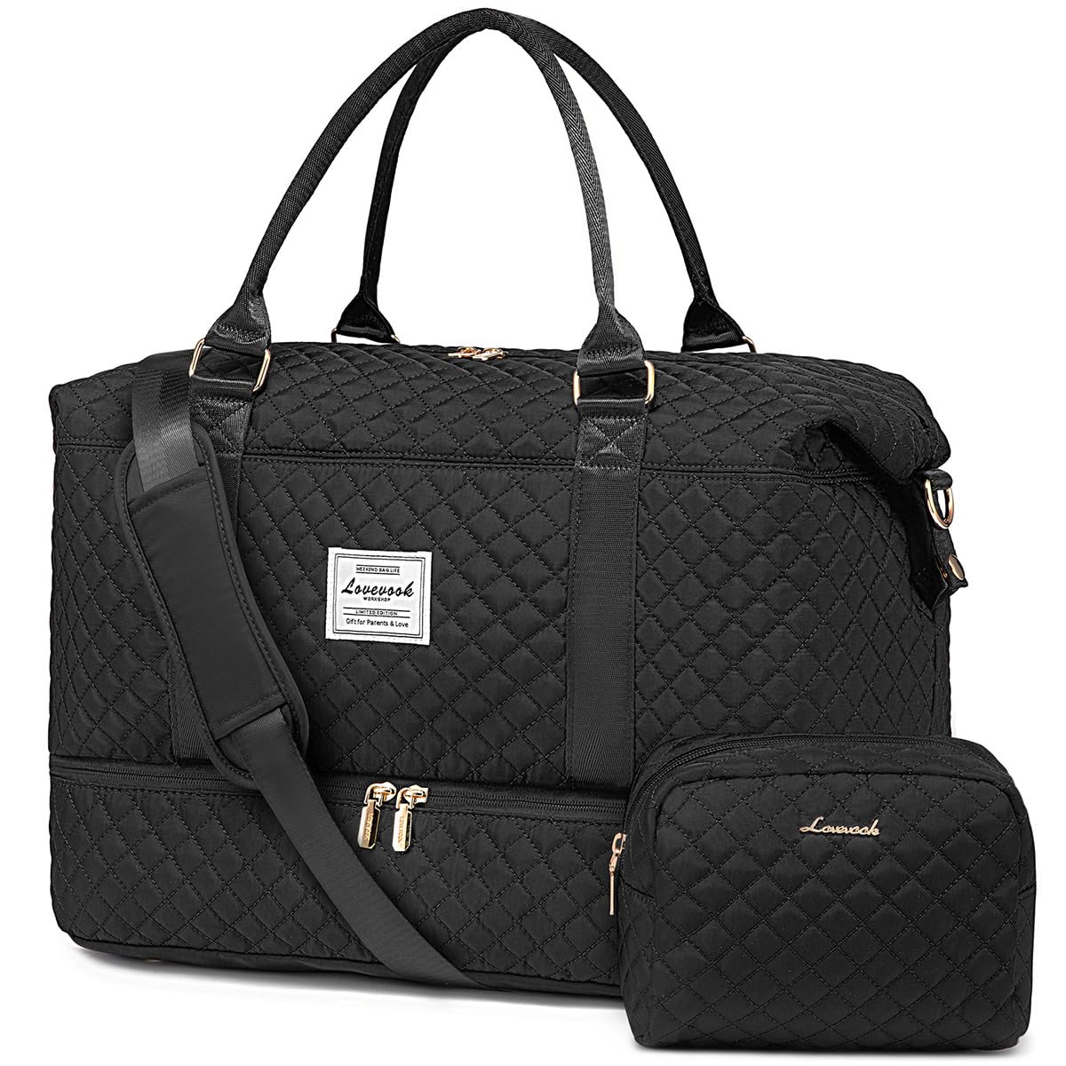 Foto 2 pulgar | Bolsa De Viaje Lovevook Para Mujer Con Compartimento Para Zapatos - Venta Internacional.