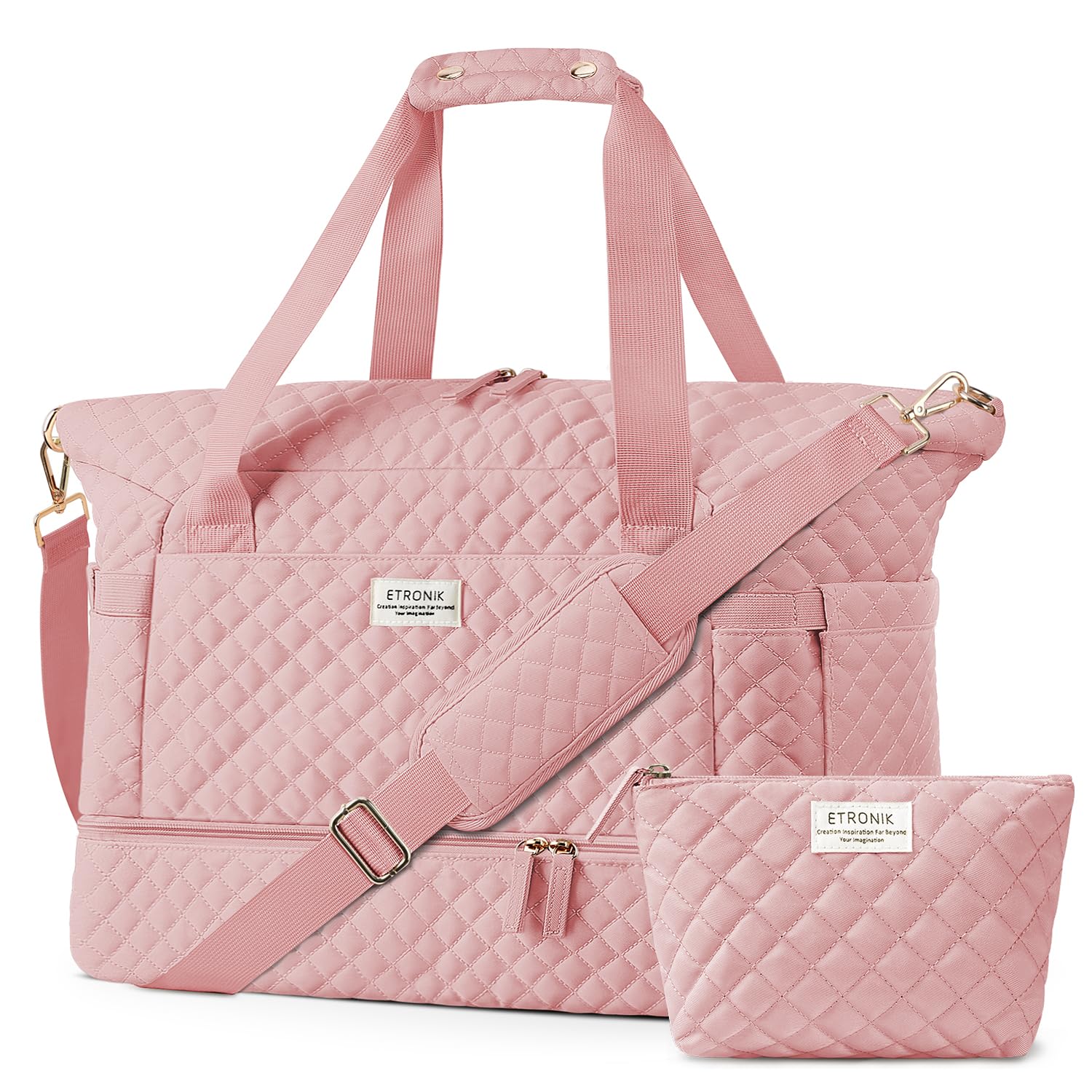 Foto 1 | Bolsa De Viaje Etronik Gym Duffel Con Puerto De Carga Usb Para Mujer - Venta Internacional.