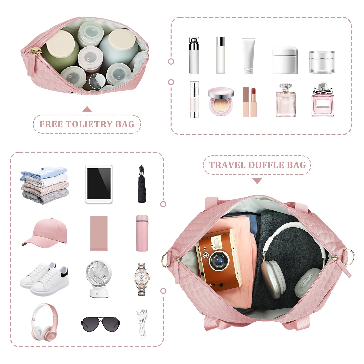 Foto 4 pulgar | Bolsa De Viaje Etronik Gym Duffel Con Puerto De Carga Usb Para Mujer - Venta Internacional.