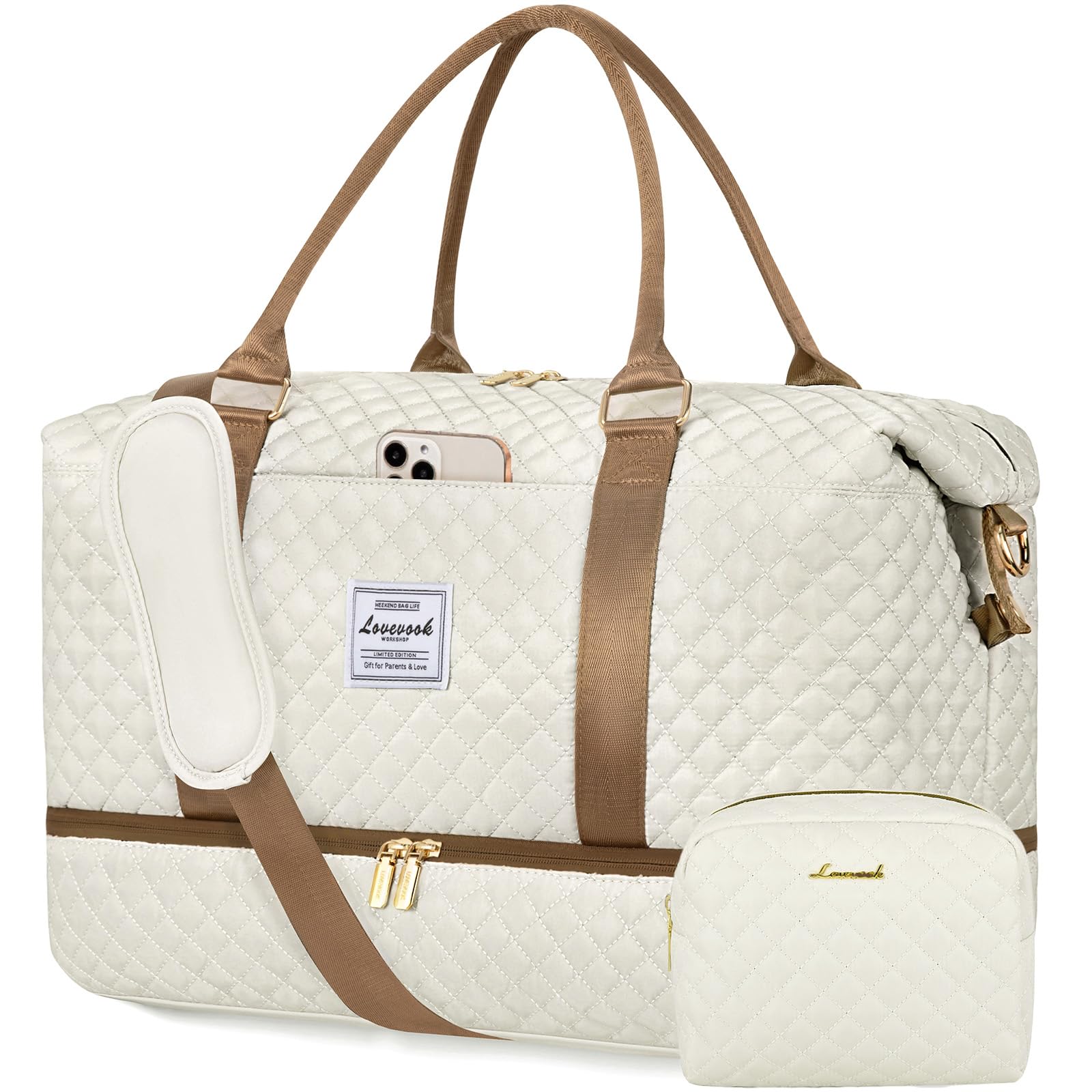 Foto 2 pulgar | Bolsa De Viaje Lovevook Para Mujer Con Compartimento Para Zapatos - Venta Internacional.