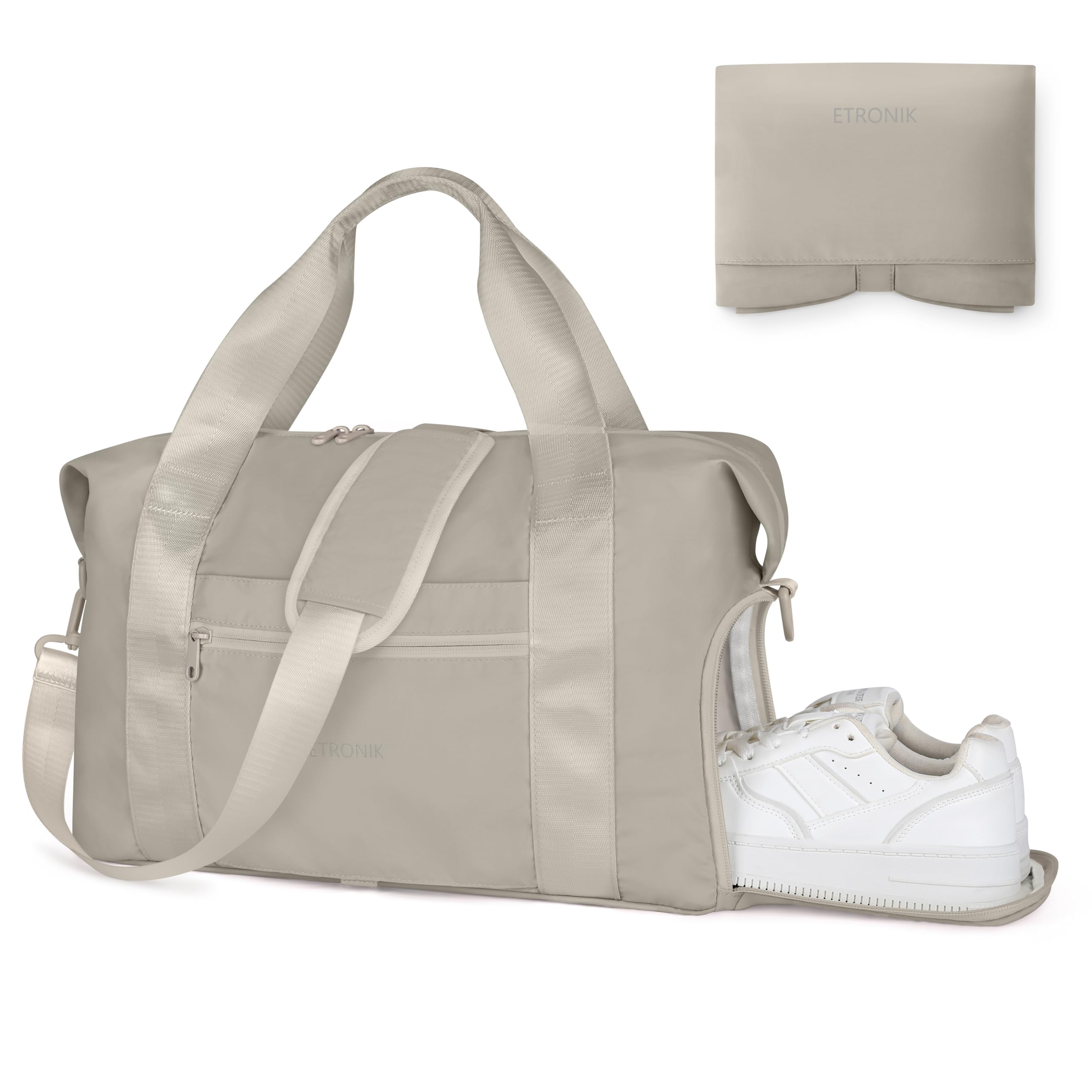 Foto 2 pulgar | Bolsa De Viaje Etronik Plegable Para Mujeres Y Hombres Con Compartimento Para Zapatos - Venta Internacional.