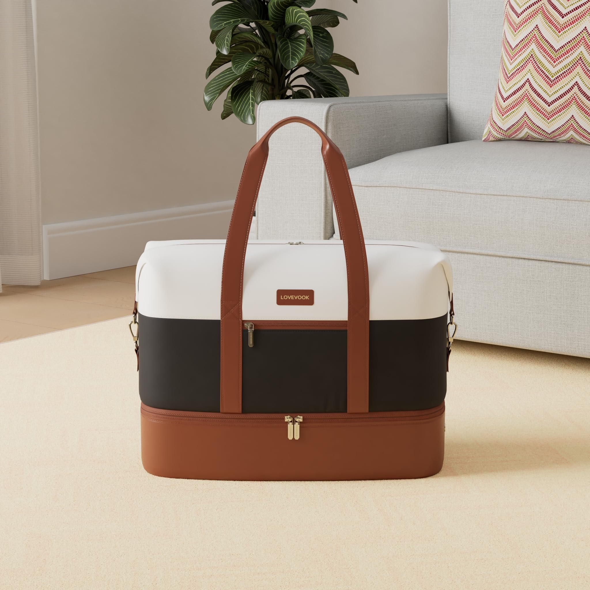 Foto 3 pulgar | Bolsa De Viaje Lovevook Weekender Con 2 Cubos De Embalaje Para Mujer - Venta Internacional.