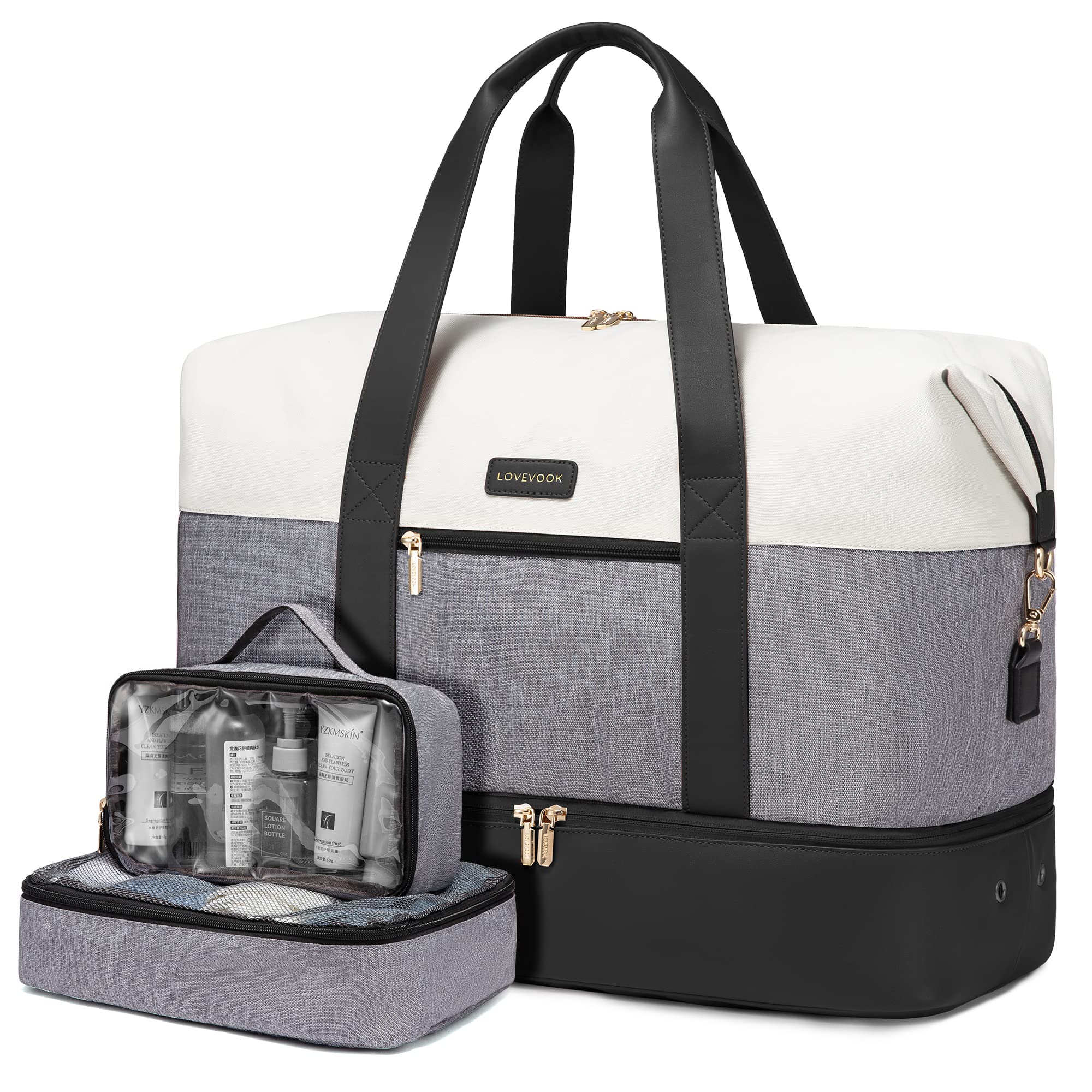 Foto 2 pulgar | Bolsa De Viaje Lovevook Weekender Con 2 Cubos De Embalaje Para Mujer - Venta Internacional.