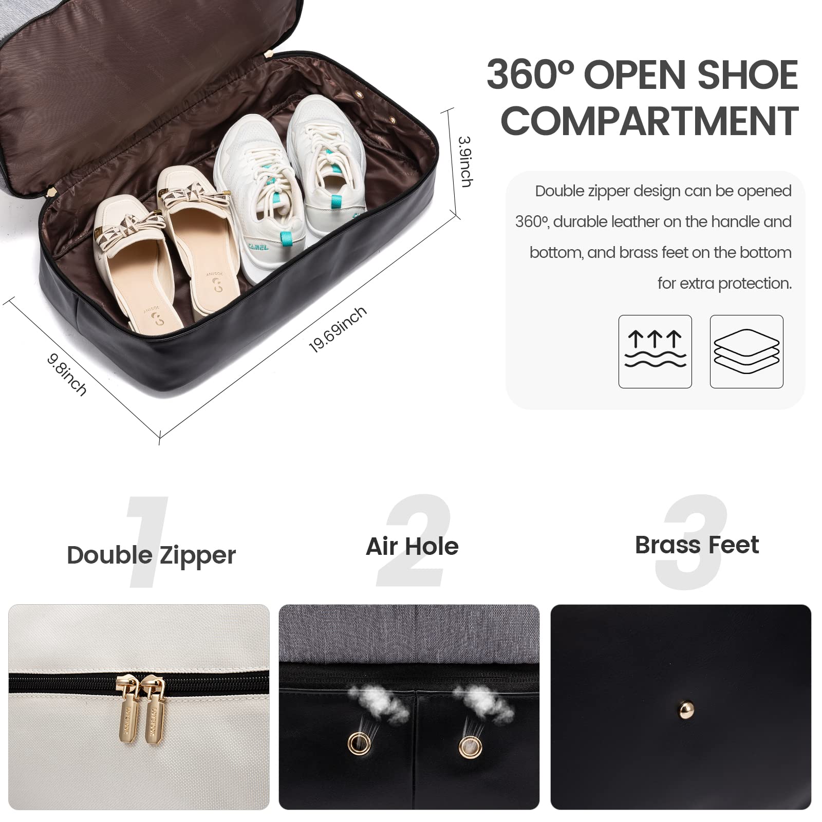 Foto 8 pulgar | Bolsa De Viaje Lovevook Weekender Con 2 Cubos De Embalaje Para Mujer - Venta Internacional.