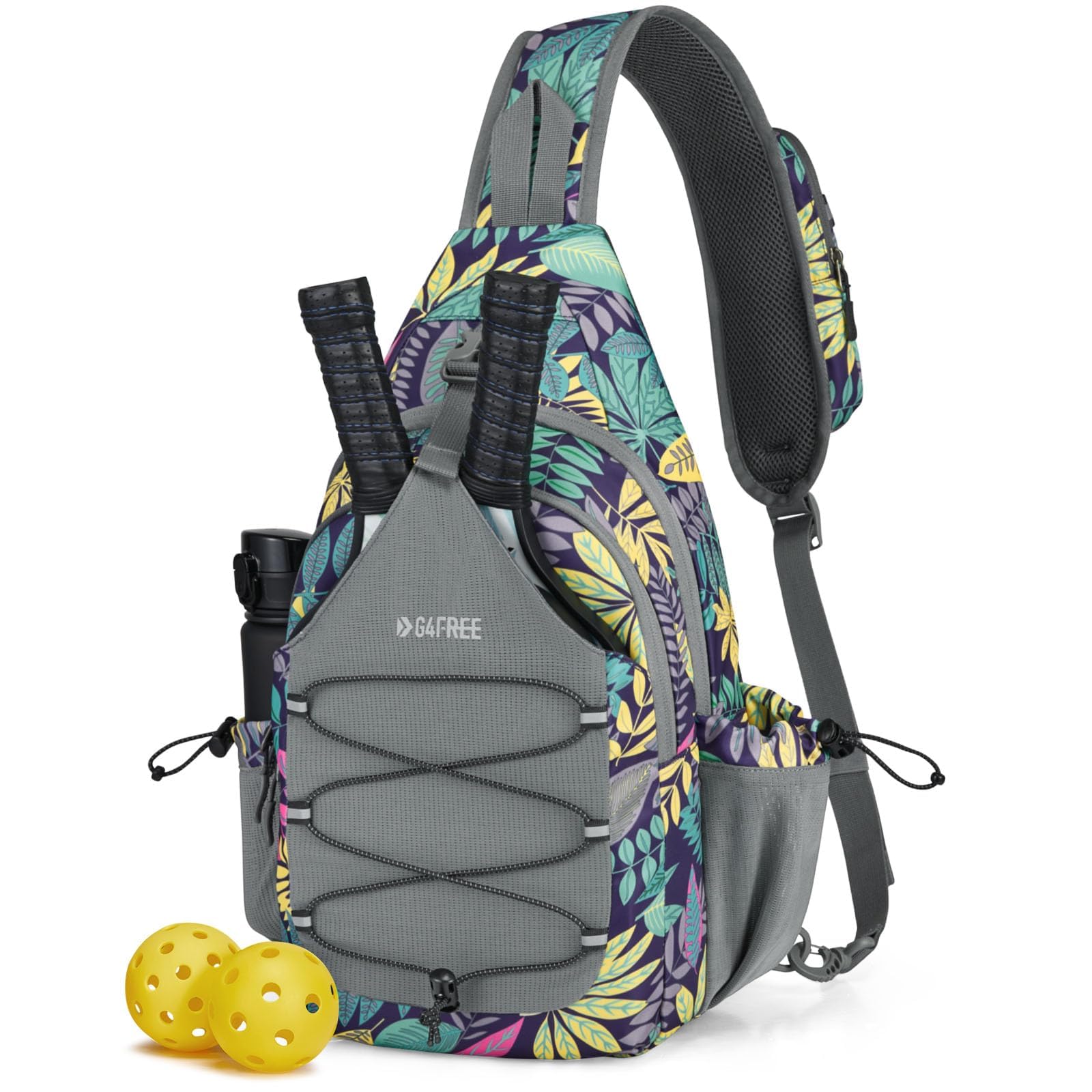 Foto 2 pulgar | Mochila Bandolera Pickleball Bag G4free Blue Leaf - Venta Internacional.