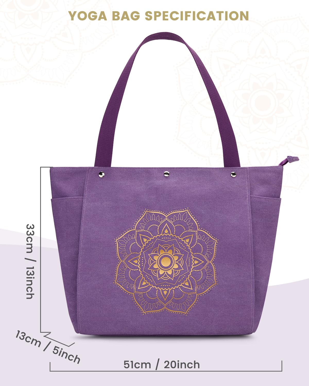 Foto 6 pulgar | Bolsa Para Esterilla De Yoga Gonex, Bolsa De Lona Morada - Venta Internacional.