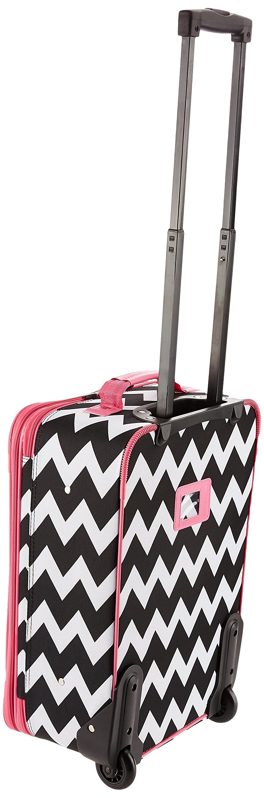 Foto 3 pulgar | Set De Equipaje Rockland Fashion Softside Upright Pink Chevron - Venta Internacional.