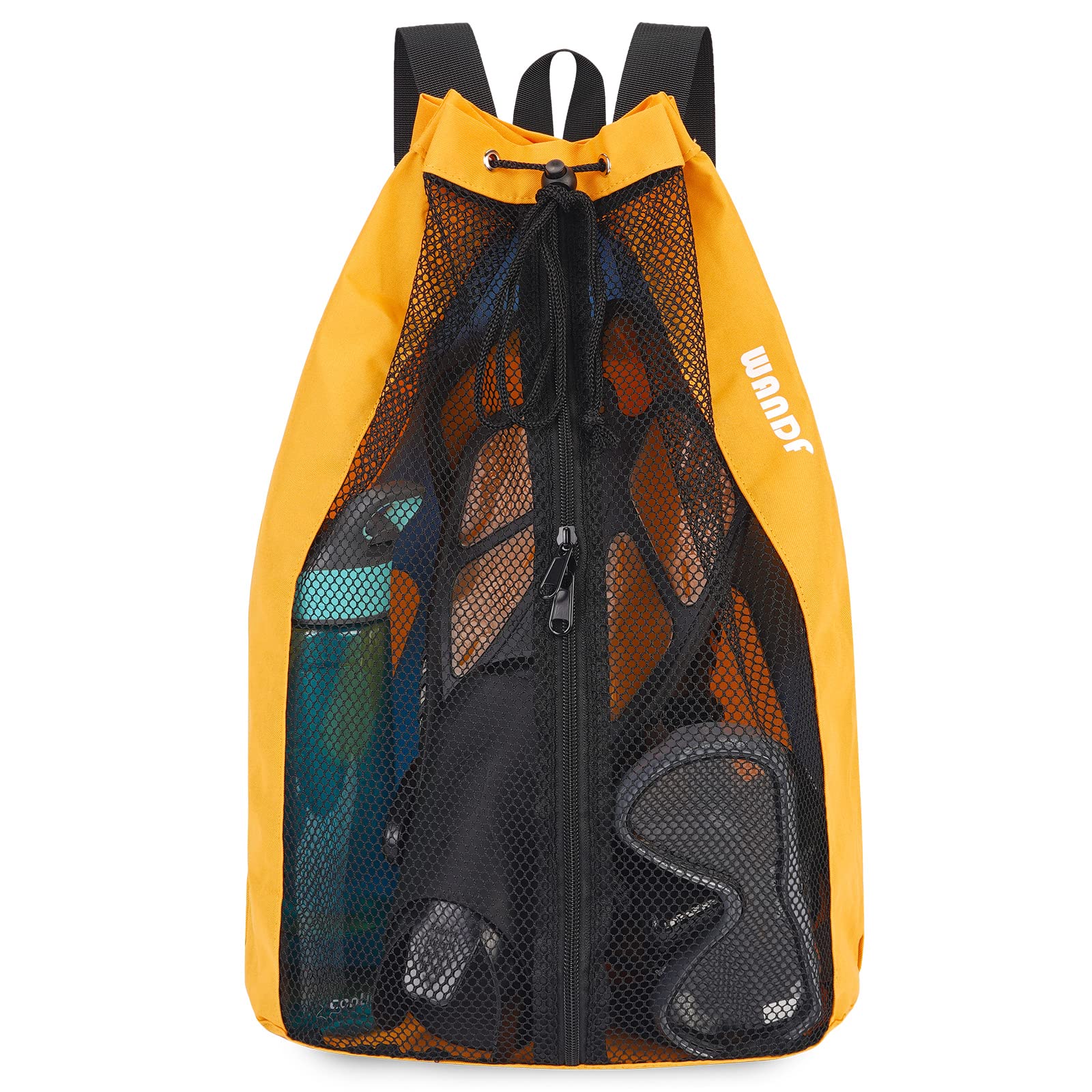 Foto 2 pulgar | Bolsa De Natación Wandf, Mochila De Malla Con Cordón Para Nadar, Color Naranja - Venta Internacional.