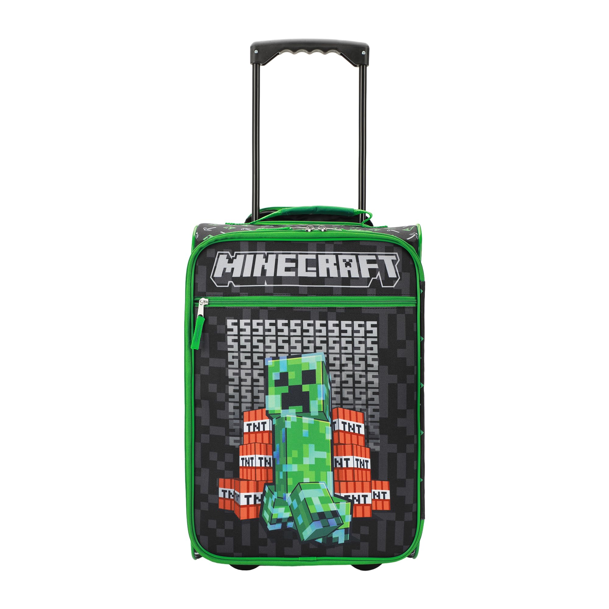 Foto 2 pulgar | Funda Piloto Bioworld Minecraft Creeper Tnt Negra 45 Cm - Venta Internacional.