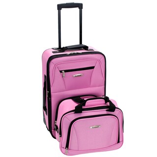 Foto 1 | Juego De Equipaje Rockland Fashion Softside Upright, Rosa, 2 Piezas - Venta Internacional.