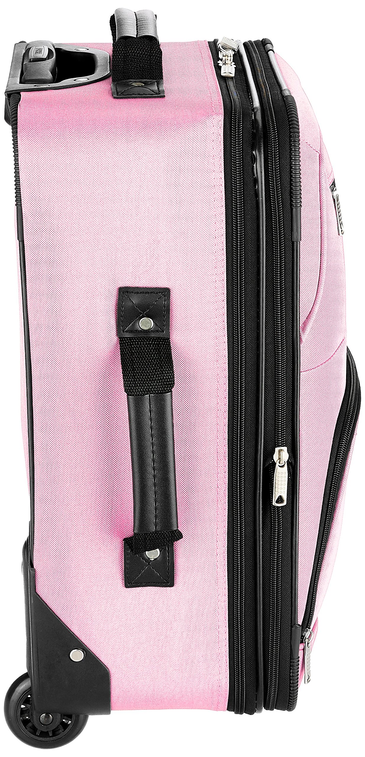 Foto 4 pulgar | Juego De Equipaje Rockland Fashion Softside Upright, Rosa, 2 Piezas - Venta Internacional.