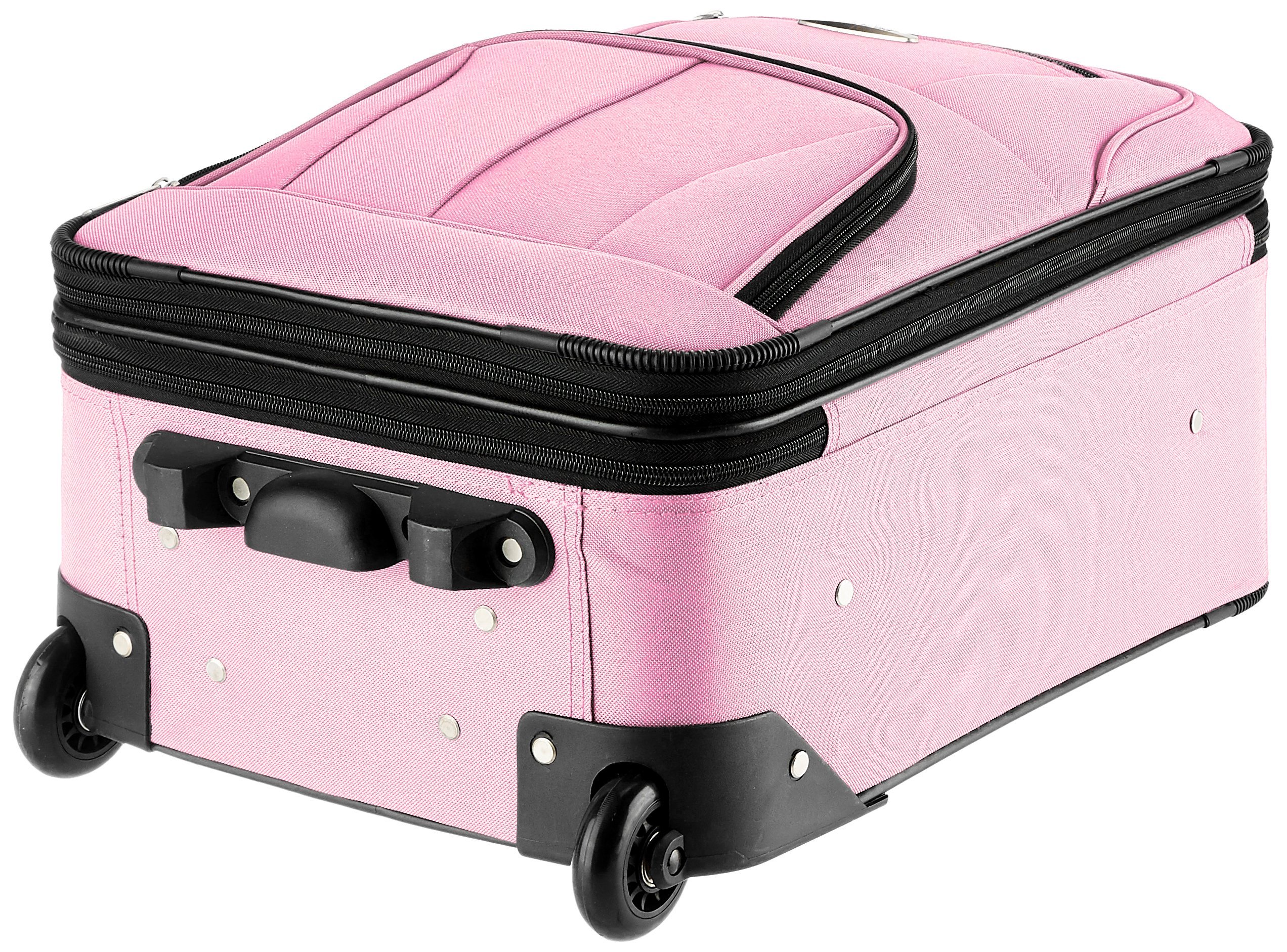 Foto 5 pulgar | Juego De Equipaje Rockland Fashion Softside Upright, Rosa, 2 Piezas - Venta Internacional.