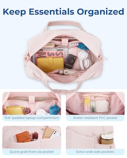 Foto 3 | Bolsa De Viaje Acolchada Bagsmart Travel 31 L Para Mujer, Color Negro - Venta Internacional.
