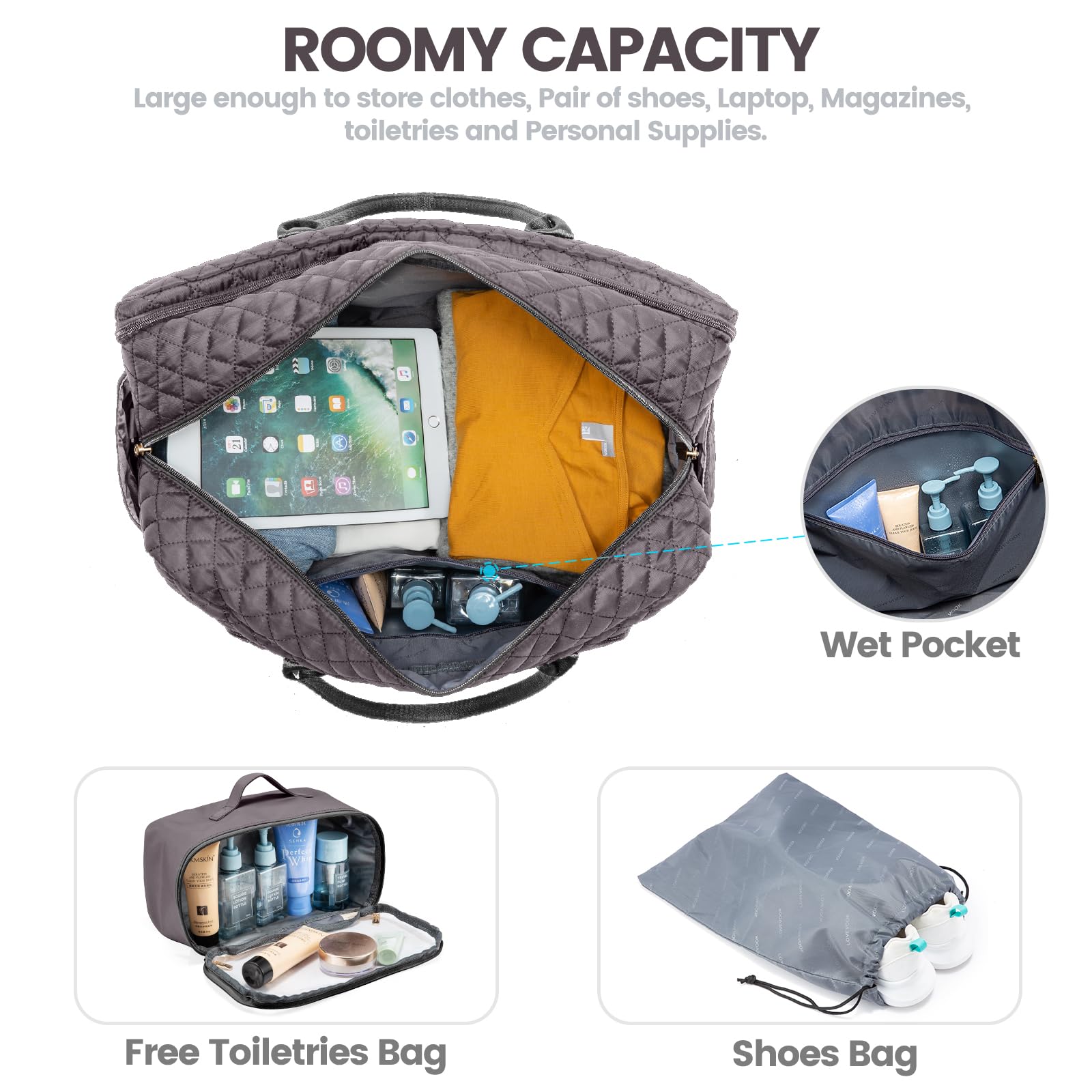 Foto 4 pulgar | Bolsa De Viaje Lovevook Weekender Para Mujer Con Portátil Comp - Venta Internacional.
