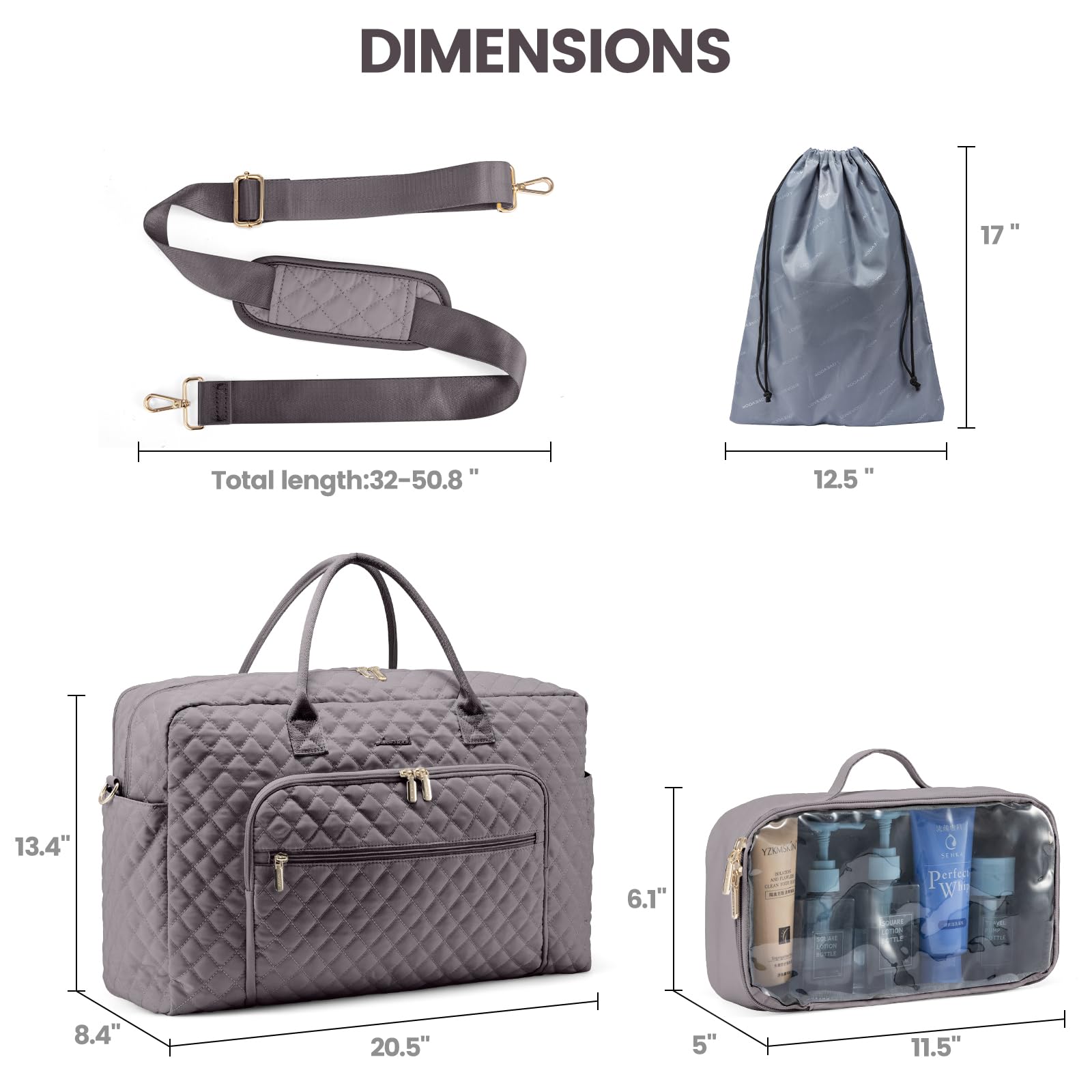 Foto 6 pulgar | Bolsa De Viaje Lovevook Weekender Para Mujer Con Portátil Comp - Venta Internacional.