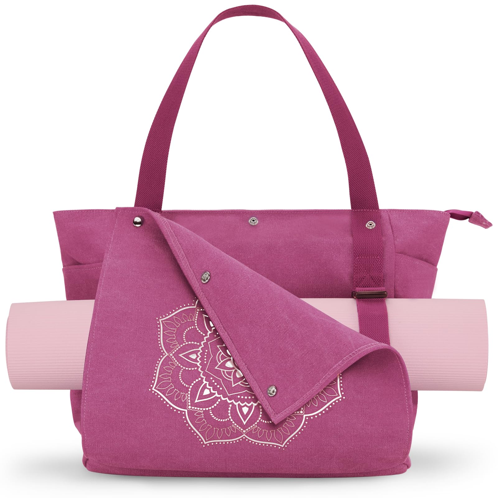 Foto 1 | Bolsa Para Esterilla De Yoga Gonex, Bolsa De Lona Roja Rosa - Venta Internacional.