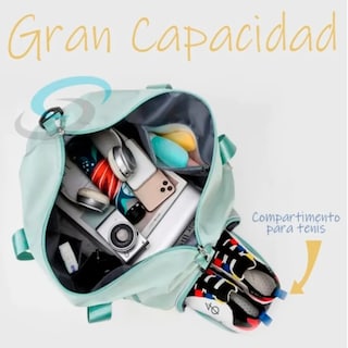 Foto 5 | Mujer Maleta Deportiva Gym Moda Casual Bolsas De Viaje Lab.g Rosa
