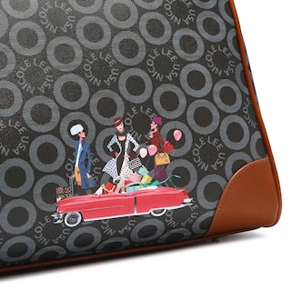 Foto 4 | Bolso De Viaje “swall World Black” Nicole Lee