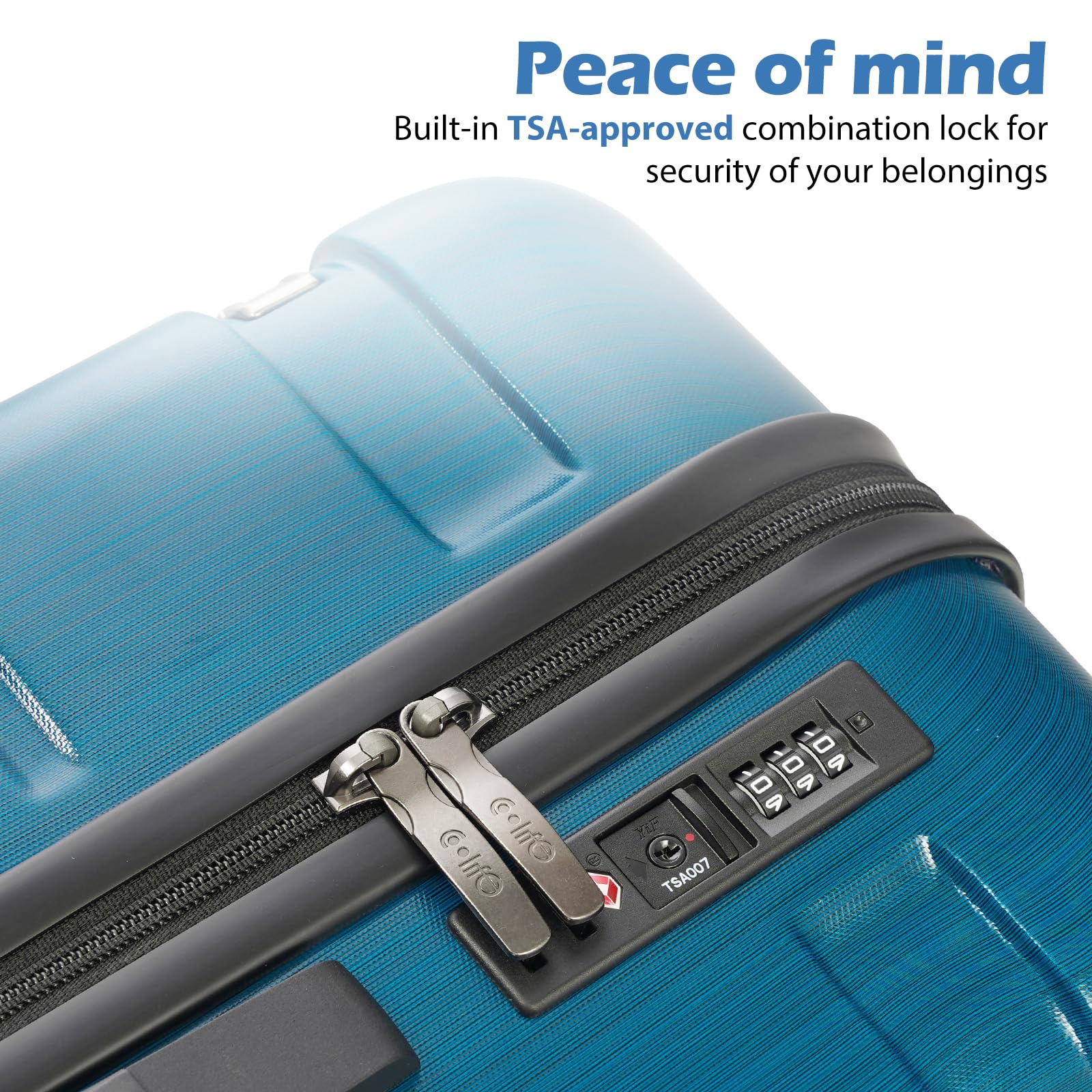 Foto 3 | Maleta Expandible Luggage Coolife De Policarbonato Y Abs Spinner De 28 Pulgadas, Color Blanco - Venta Internacional.