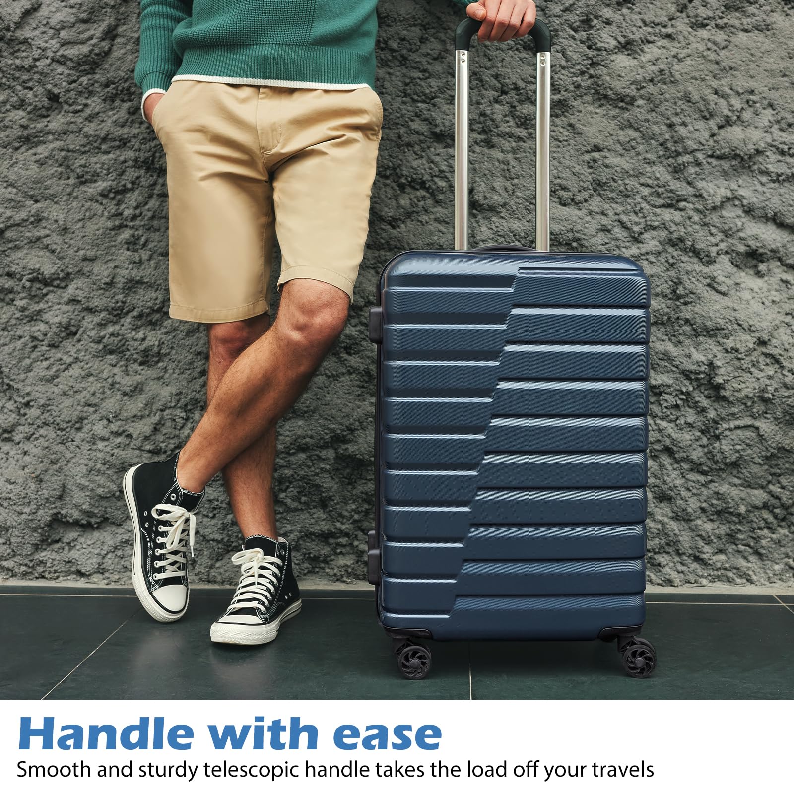 Foto 3 pulgar | Maleta De Equipaje Coolife Carry On Hardside Pc+abs Spinner - Venta Internacional.