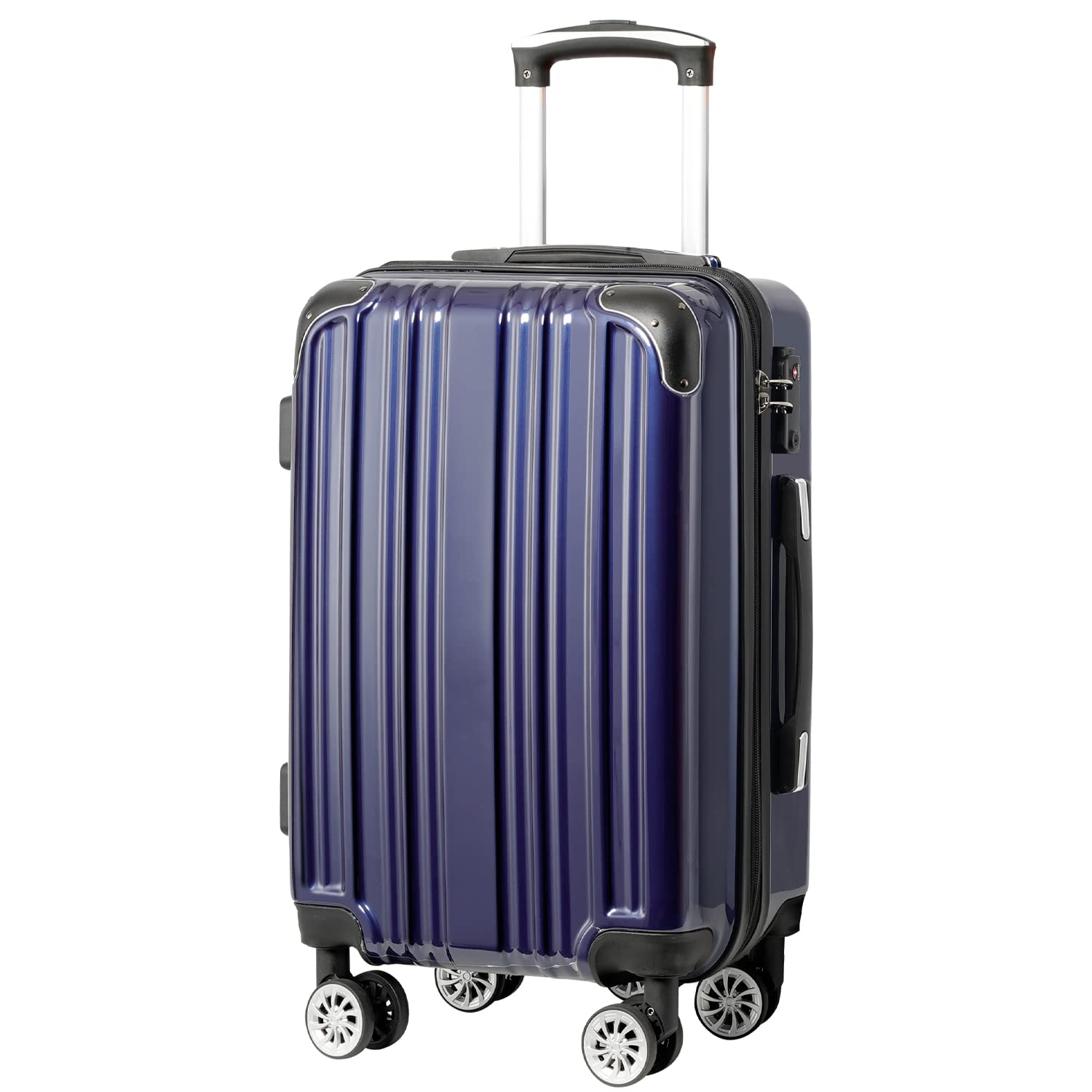Foto 2 pulgar | Maleta Expandible Luggage Coolife Pc+abs Spinner De 28 Pulgadas, Azul Marino - Venta Internacional.