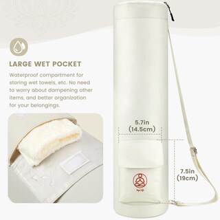 Foto 2 | Bolsa Para Esterilla De Yoga Gonex Con Cierre Completo Y Bolsillo Húmedo Para Mujeres Y Hombres - Venta Internacional.