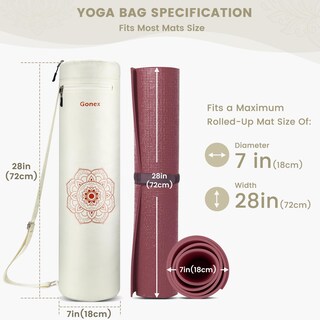 Foto 4 | Bolsa Para Esterilla De Yoga Gonex Con Cierre Completo Y Bolsillo Húmedo Para Mujeres Y Hombres - Venta Internacional.