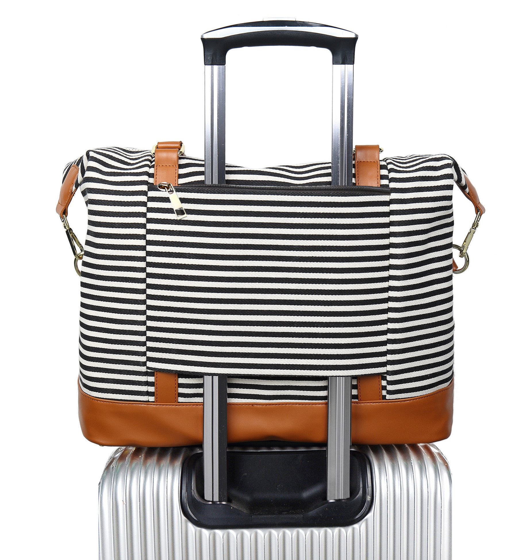 Foto 2 pulgar | Bolso Weekender Bluboon Para Mujer, De Lona, De Mano, De Noche, Negro - Venta Internacional.