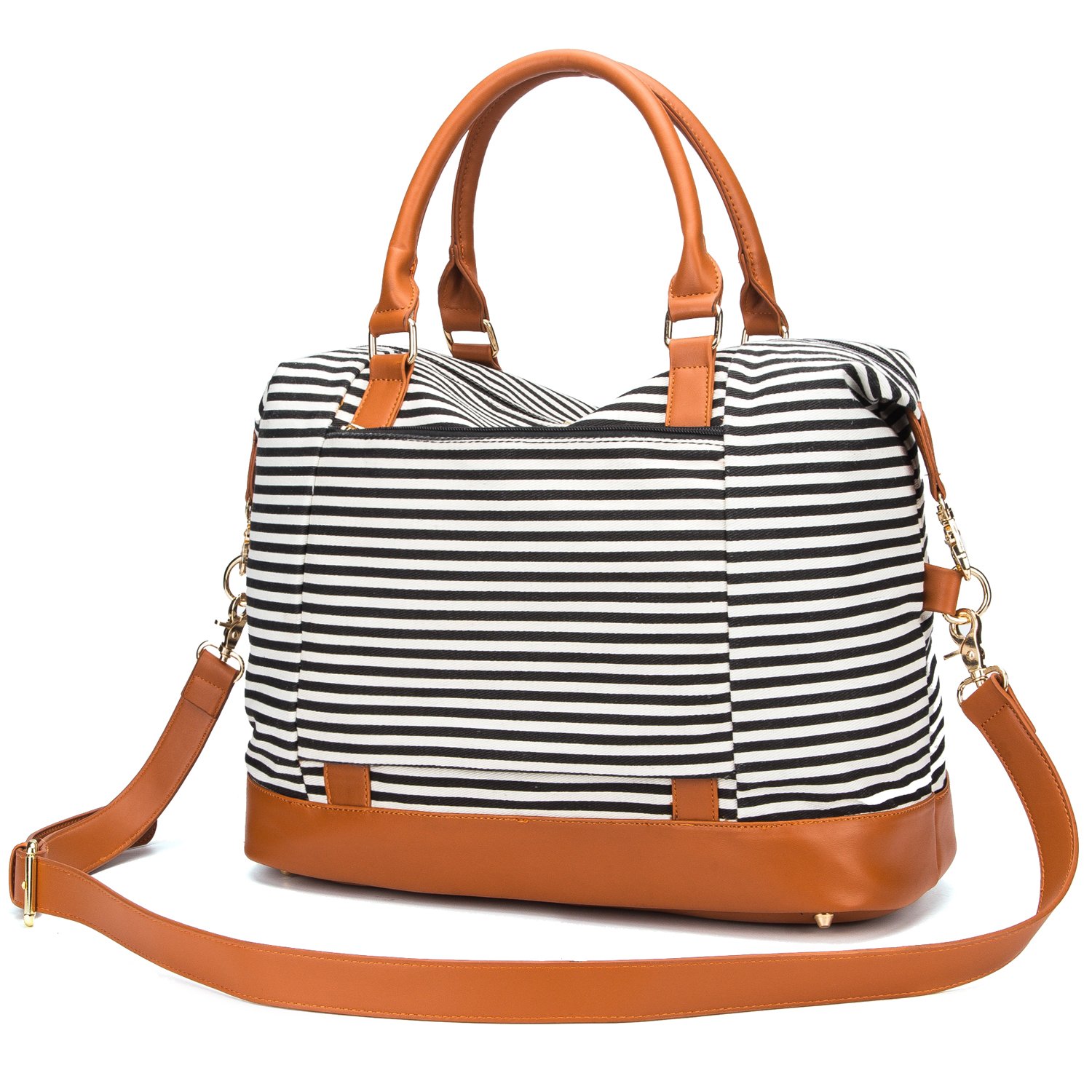 Foto 6 | Bolso Weekender Bluboon Para Mujer, De Lona, De Mano, De Noche, Negro - Venta Internacional.
