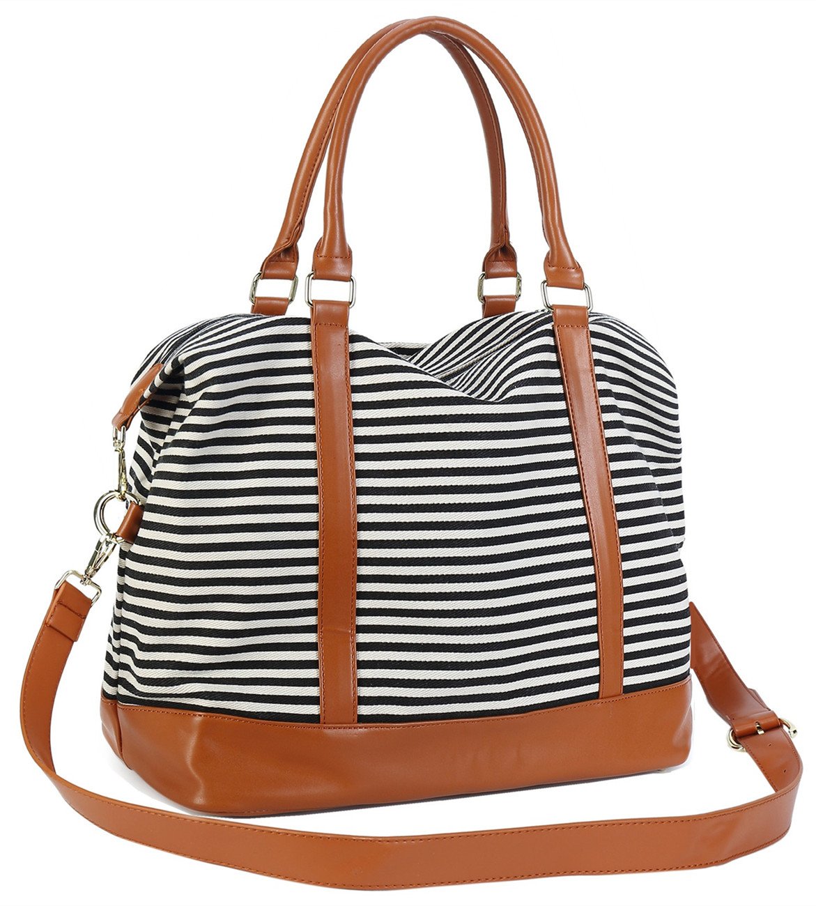Foto 7 | Bolso Weekender Bluboon Para Mujer, De Lona, De Mano, De Noche, Negro - Venta Internacional.