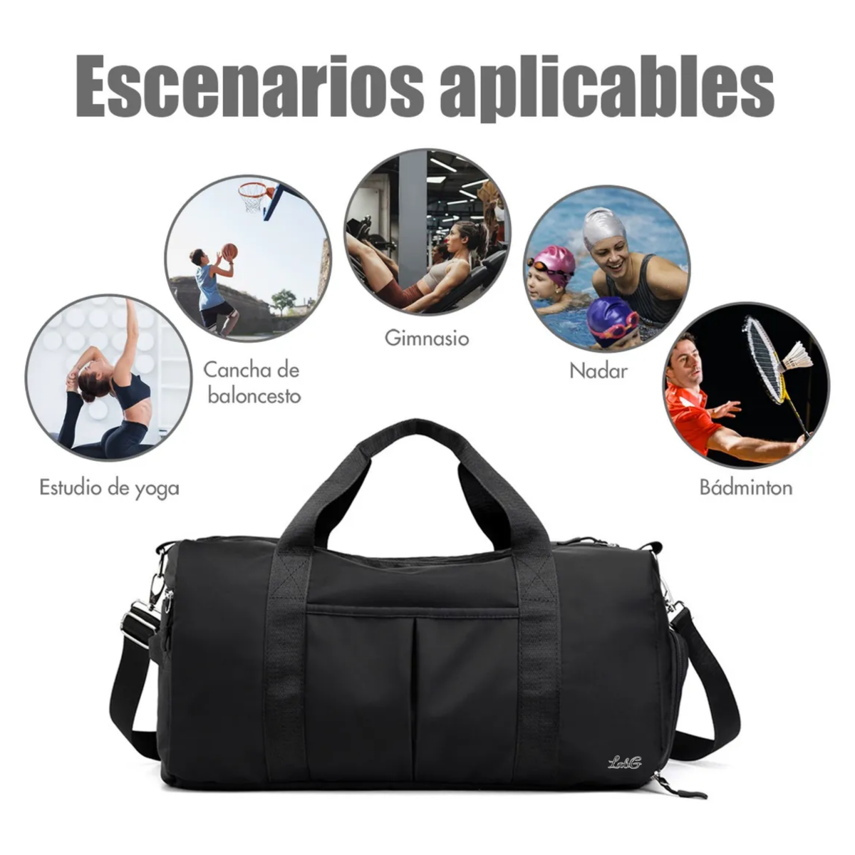 Foto 2 | Maletas Bolsas De Viaje Lab.g Negra