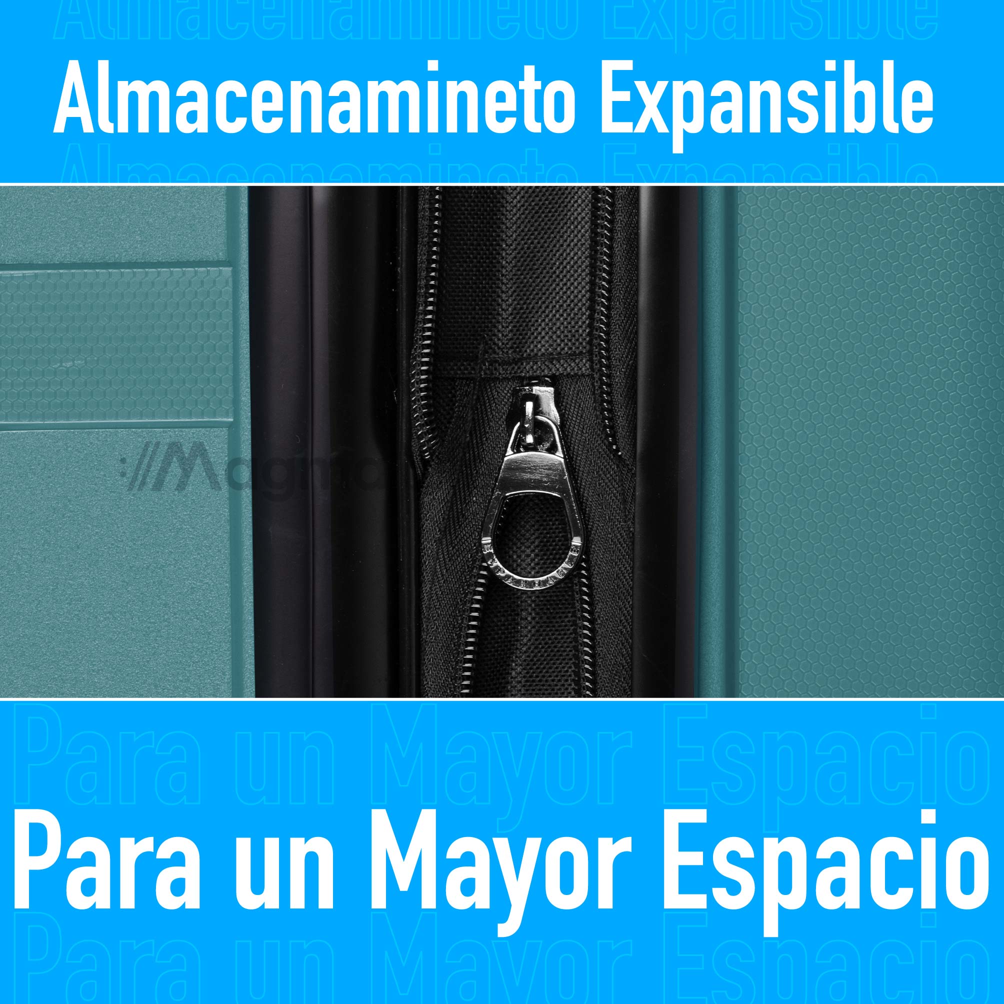 Foto 6 | Magmalife Maleta De Viaje Orbit Carry On, 10 Kg, Cerradura Tsa, 8 Rueda, Asa Telescópica