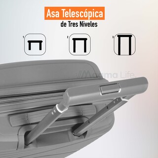 Foto 7 | Magma Life Maleta De Viaje 10 Kg Celestial Carry On, Cierre Expandible Mayor Capacidad, Candado Tsa, Pp Alta Tecnologia