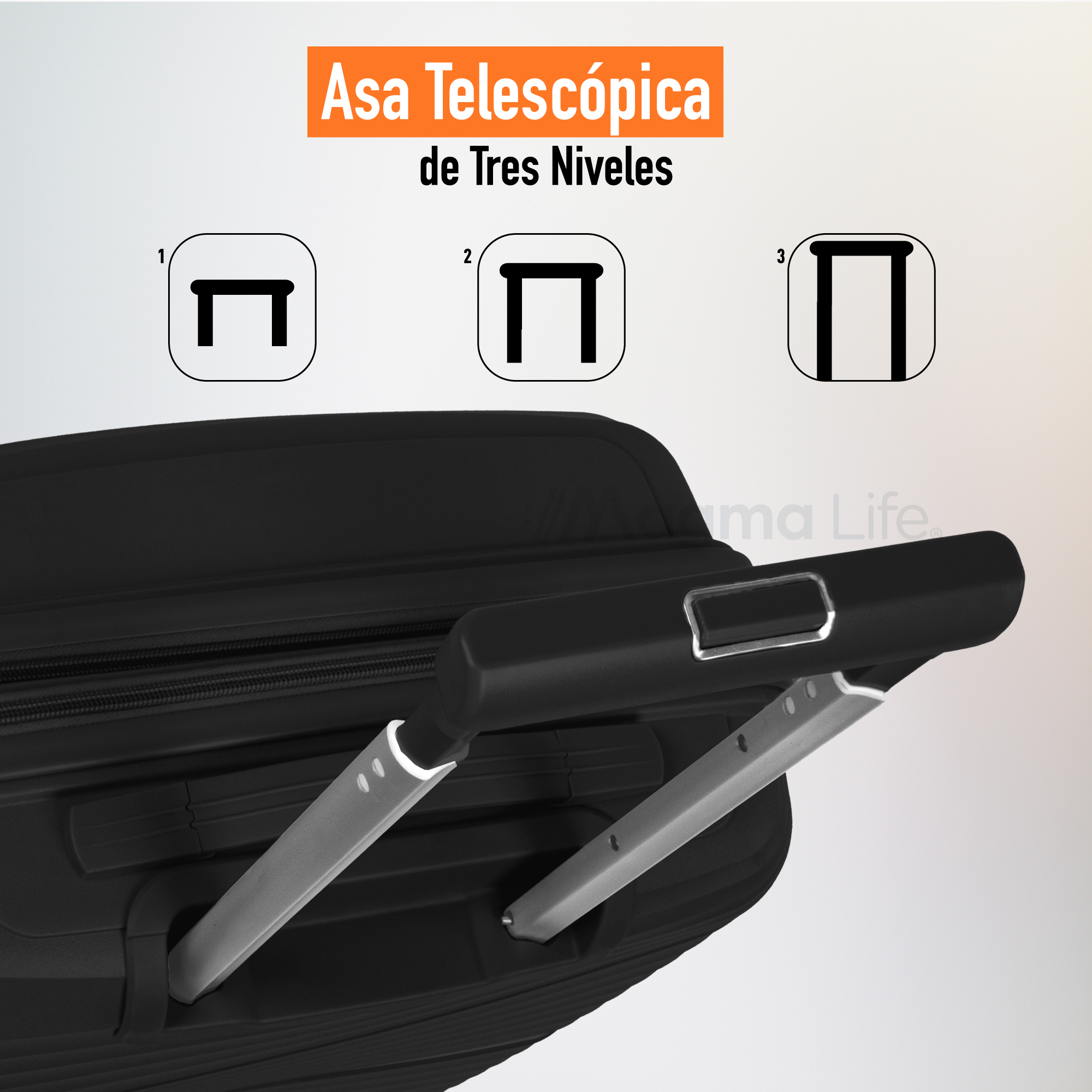 Foto 6 | Magma Life Maleta De Viaje 10 Kg Celestial Carry On, Cierre Expandible Mayor Capacidad, Candado Tsa, Pp Alta Tecnologia