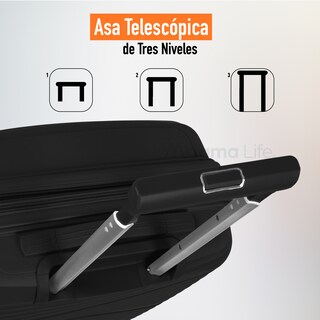 Foto 6 | Magma Life Maleta De Viaje 10 Kg Celestial Carry On, Cierre Expandible Mayor Capacidad, Candado Tsa, Pp Alta Tecnologia