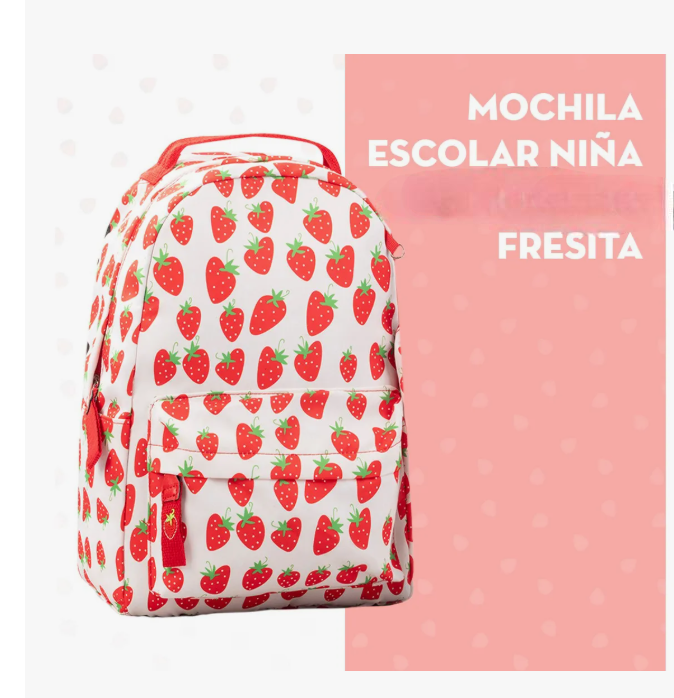 Foto 3 pulgar | Mochila Escolar Niña Dulce Fresita
