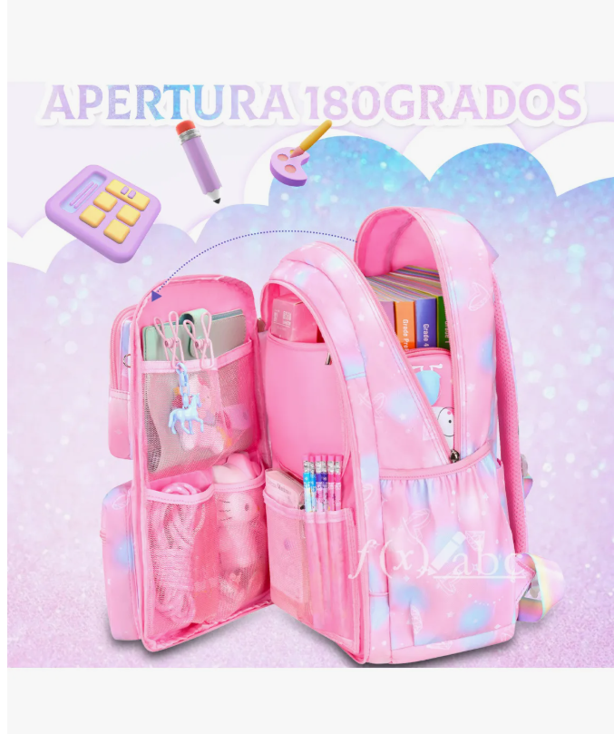 Foto 5 pulgar | Mochila Escolar Viaje Para Niñas De Primaria Segundaria, Mochila Backpack Espaciosa, Antirrobo, Impermeable,moc