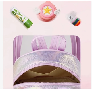 Foto 4 | Mochila De Lentejuelas Unicornio Para Niñas Bolsa Kinder Con Pelusa