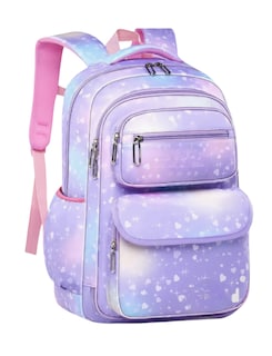 Foto 1 | Mochila Escolar Para Niñas De Primaria Segundaria Gran Capacidad 30 L Con Apertura 180grados