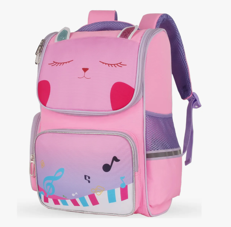 Foto 2 pulgar | Mochila Escolar Primaria Para Niñas Infantil Gato Grande