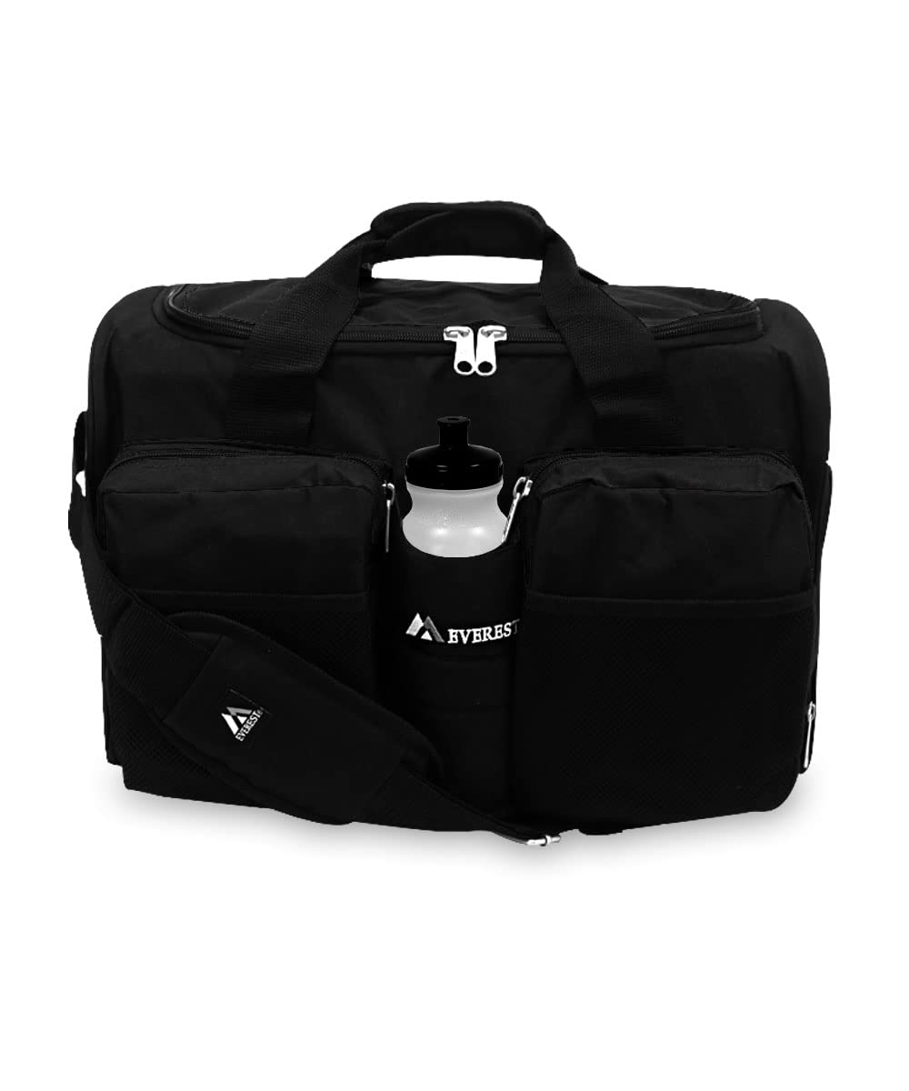 Foto 2 | Bolsa De Gimnasio Everest Con Bolsillo Húmedo 32l, Negra - Venta Internacional.